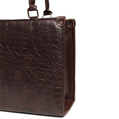CROCODILE BOX BAG
