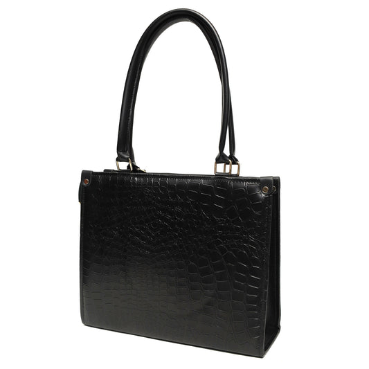 CROCODILE BOX BAG